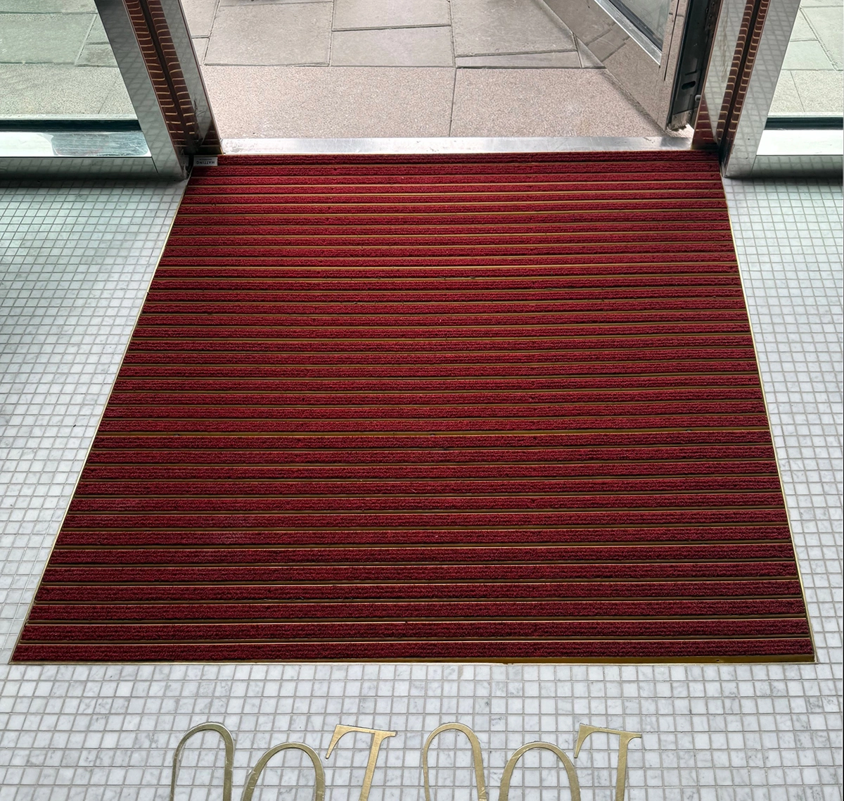 Alu nålfilt torkmatta med aluminiumprofil